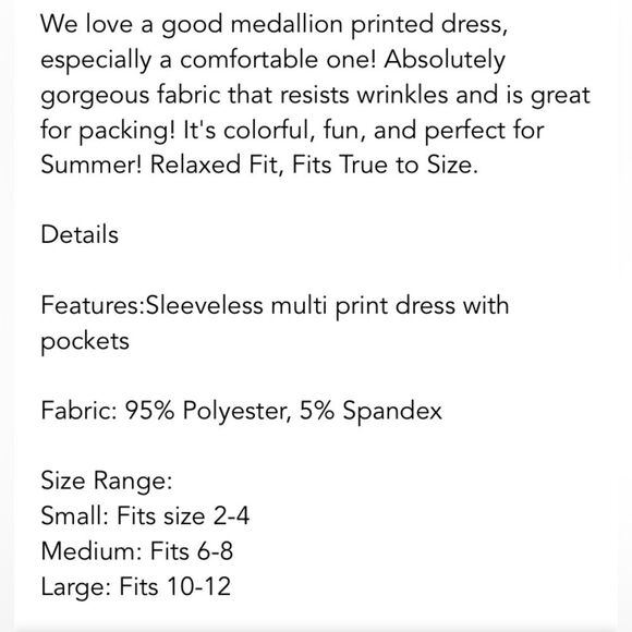 Jenny Boston Racheal The Kelsey Dress In Navy Medallion Print Pockets NWOT - Picture 11 of 11